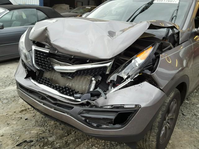 KNDPB3AC6E7635273 - 2014 KIA SPORTAGE B GRAY photo 9