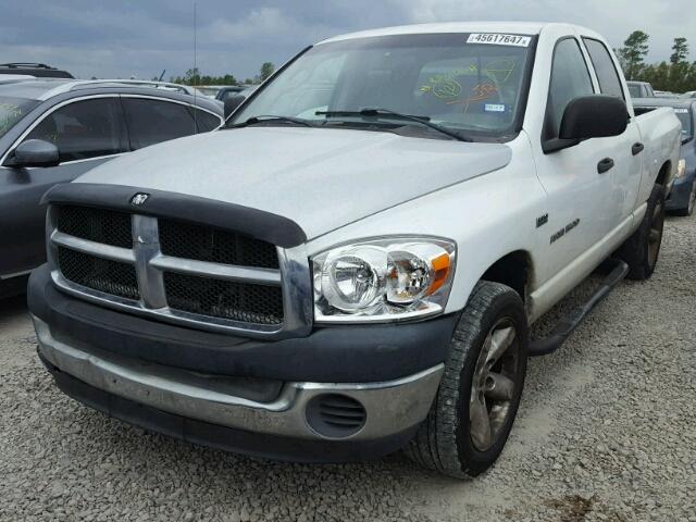 1D7HA18267J633897 - 2007 DODGE RAM 1500 S WHITE photo 2