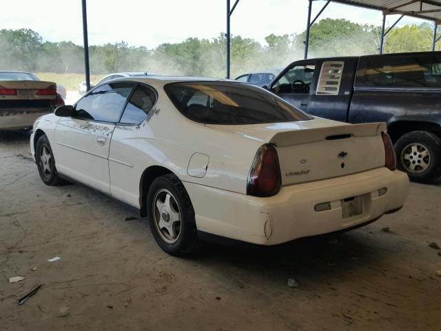 2G1WW15E719275013 - 2001 CHEVROLET MONTE CARL თეთრი ფოტო 3