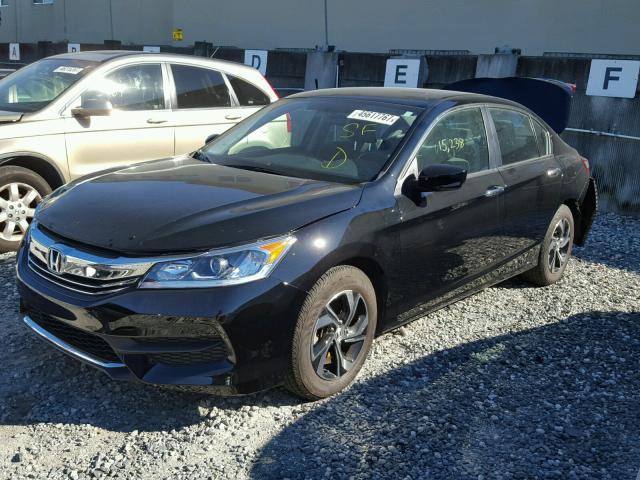 1HGCR2F3XGA217979 - 2016 HONDA ACCORD LX BLACK photo 2