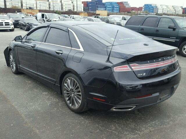 3LN6L2GK4DR814626 - 2013 LINCOLN MKZ BLACK photo 3