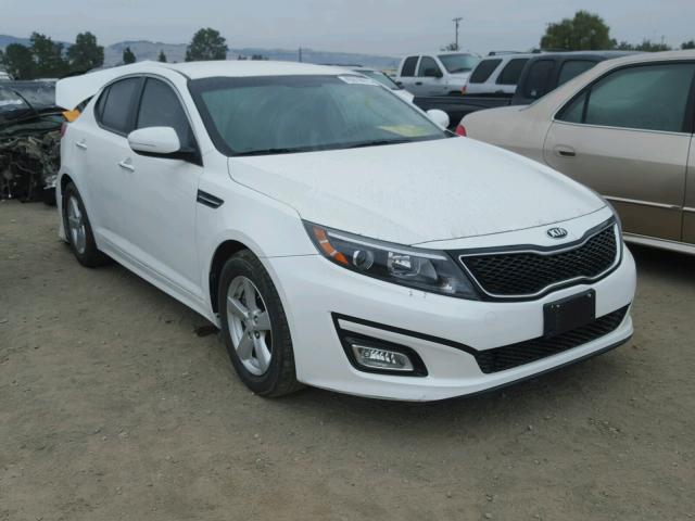 KNAGM4A73F5664050 - 2015 KIA OPTIMA WHITE photo 1