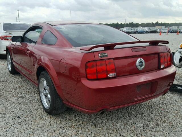 1ZVFT82H175286311 - 2007 FORD MUSTANG GT RED photo 3