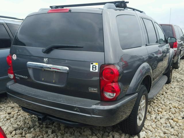 1D4HD48DX4F132856 - 2004 DODGE DURANGO GRAY photo 4