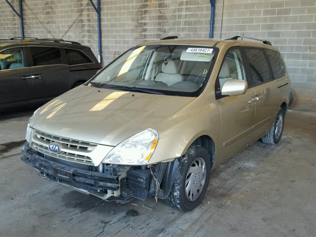 KNDMB233396308917 - 2009 KIA SEDONA EX GOLD photo 2