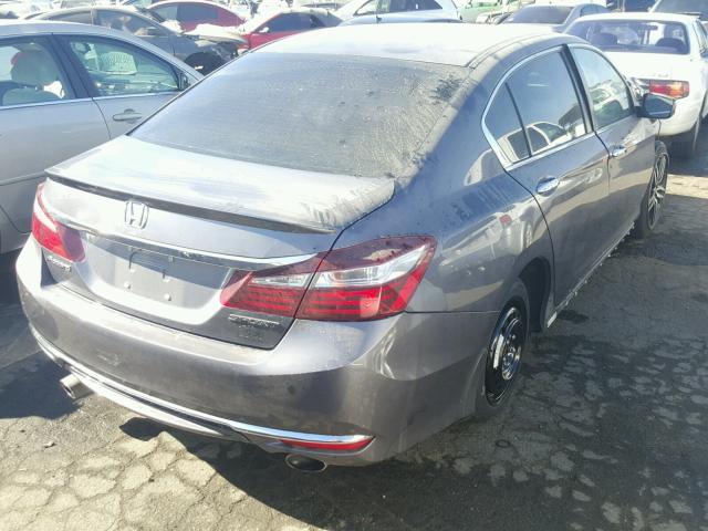 1HGCR2F54GA100948 - 2016 HONDA ACCORD SPO GRAY photo 4