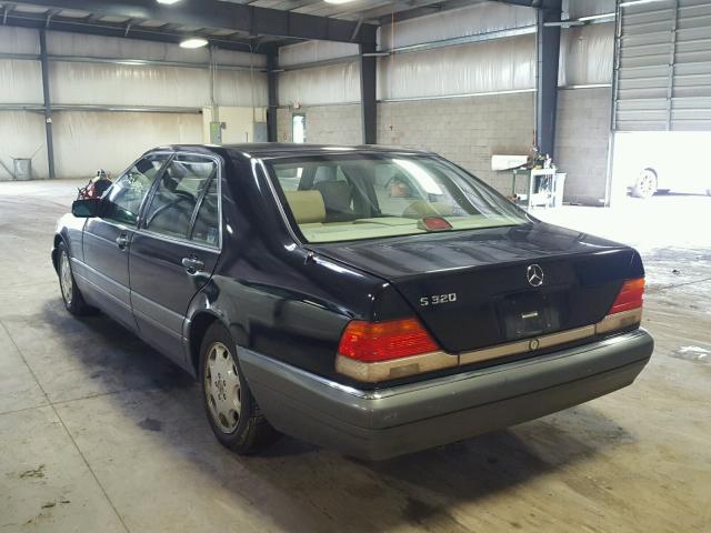 WDBGA33E6TA317153 - 1996 MERCEDES-BENZ S 320 BLACK photo 3