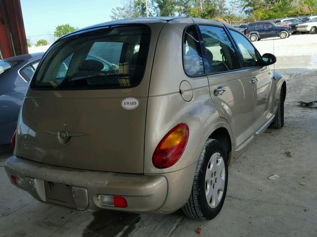 3C4FY48B34T204218 - 2004 CHRYSLER PT CRUISER GOLD photo 4