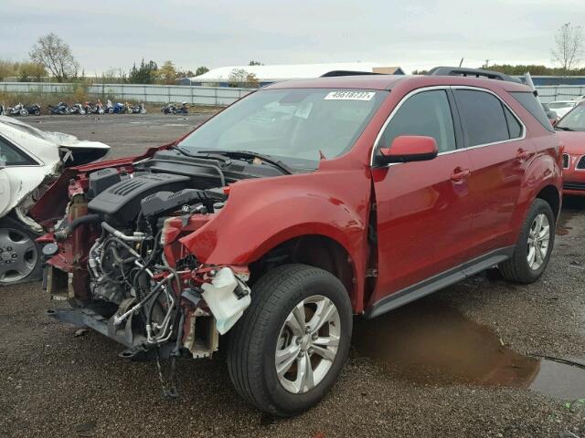 2GNALDEK5D6242798 - 2013 CHEVROLET EQUINOX LT RED photo 2