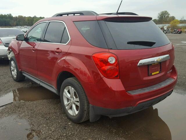 2GNALDEK5D6242798 - 2013 CHEVROLET EQUINOX LT RED photo 3