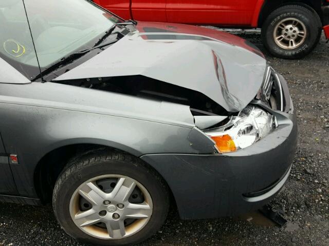 1G8AJ55F57Z202330 - 2007 SATURN ION LEVEL GRAY photo 9