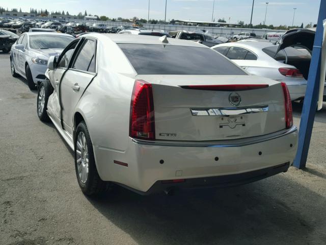 1G6DE5EYXB0142277 - 2011 CADILLAC CTS LUXURY WHITE photo 3