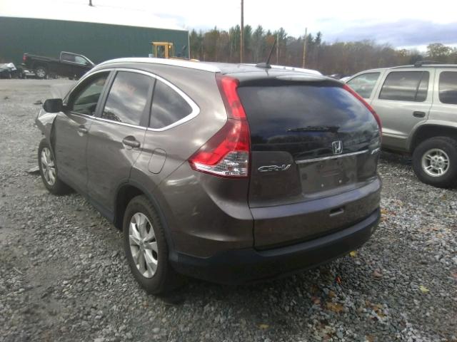 5J6RM4H78DL037896 - 2013 HONDA CR-V GRAY photo 3