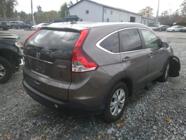 5J6RM4H78DL037896 - 2013 HONDA CR-V GRAY photo 4