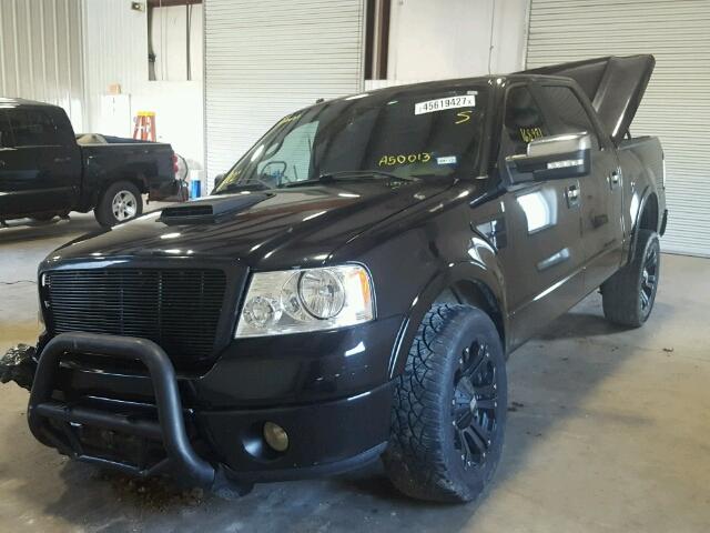 1FTPW12526FA50013 - 2006 FORD F150 SUPER BLACK photo 2