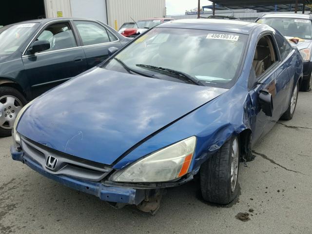 1HGCM72646A014144 - 2006 HONDA ACCORD EX BLUE photo 2