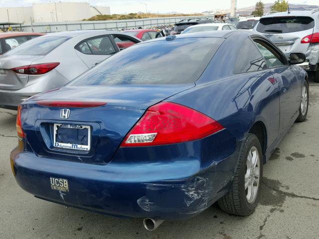 1HGCM72646A014144 - 2006 HONDA ACCORD EX BLUE photo 4