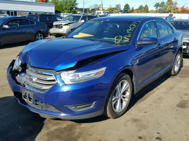 1FAHP2E87EG111609 - 2014 FORD TAURUS SEL BLUE photo 2