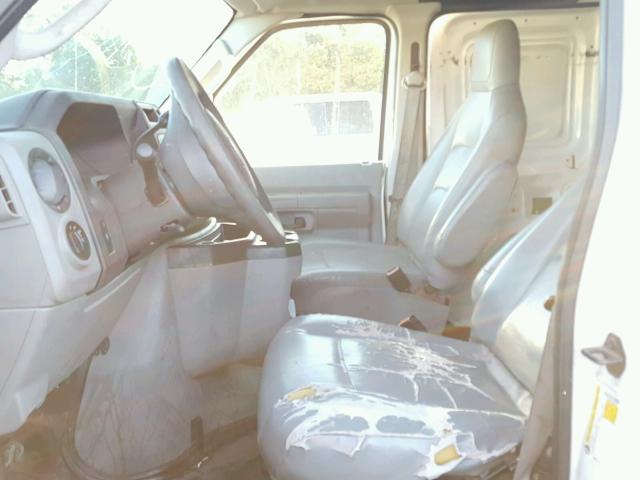 1FTNE1EW8DDA04290 - 2013 FORD ECONOLINE WHITE photo 5