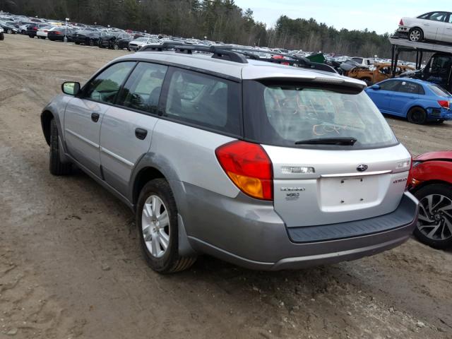 4S4BP61CX57366784 - 2005 SUBARU LEGACY OUT SILVER photo 3