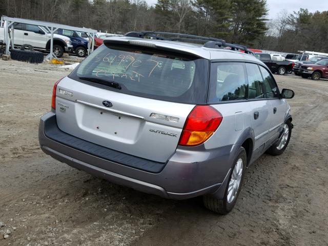 4S4BP61CX57366784 - 2005 SUBARU LEGACY OUT SILVER photo 4