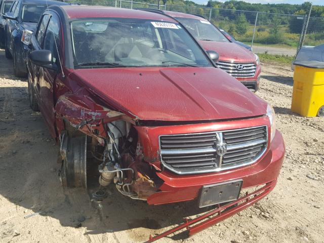 1B3HB48B27D304557 - 2007 DODGE CALIBER SX RED photo 1