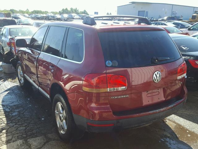 WVGBC67L84D013530 - 2004 VOLKSWAGEN TOUAREG 3. BURGUNDY photo 3