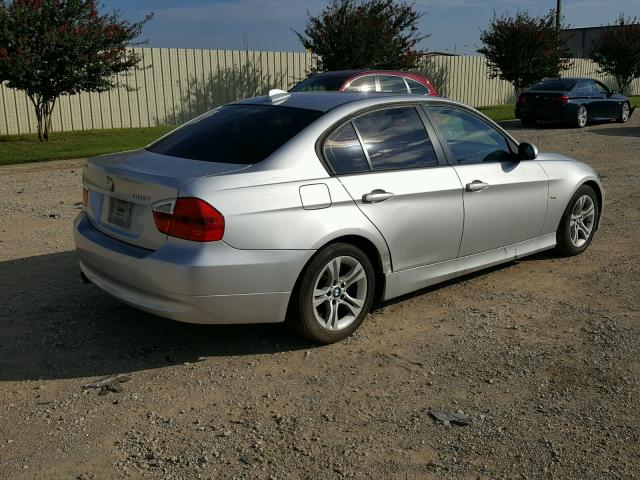 WBAVC535X8FZ82191 - 2008 BMW 328 I SULE SILVER photo 4