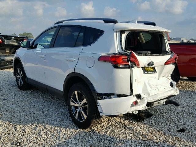 2T3WFREVXHW400348 - 2017 TOYOTA RAV4 XLE WHITE photo 3