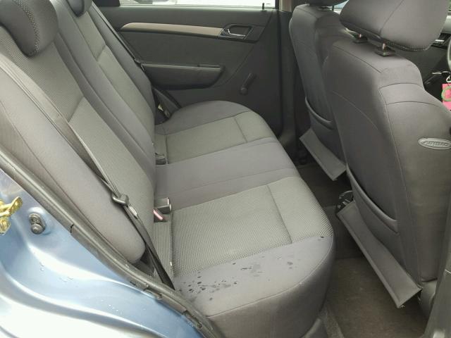 KL1TD56657B042454 - 2007 CHEVROLET AVEO BASE Niebieski zdjęcie 6