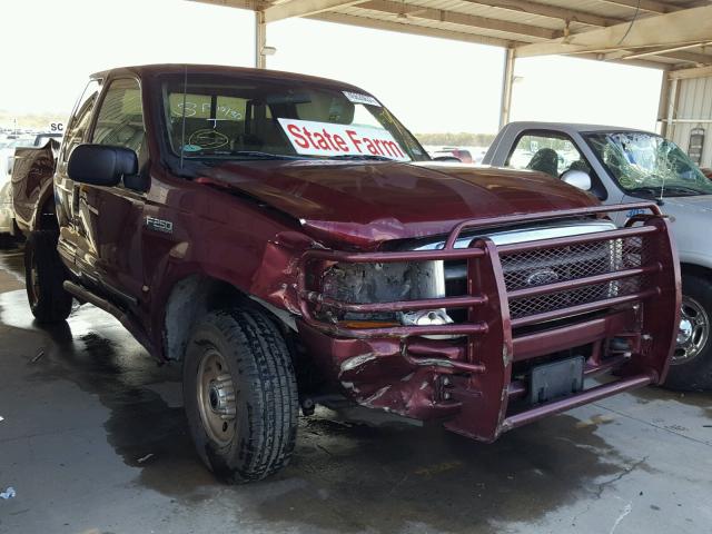 1FTNX21L9XEC19249 - 1999 FORD F250 Марун фото 1