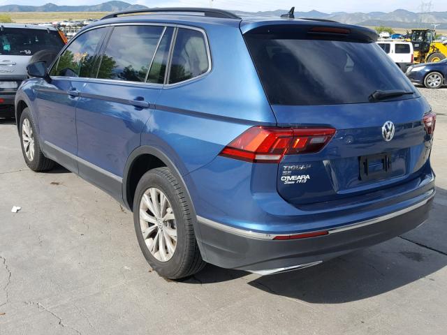 3VV2B7AX3JM126215 - 2018 VOLKSWAGEN TIGUAN SE Синій фото 3