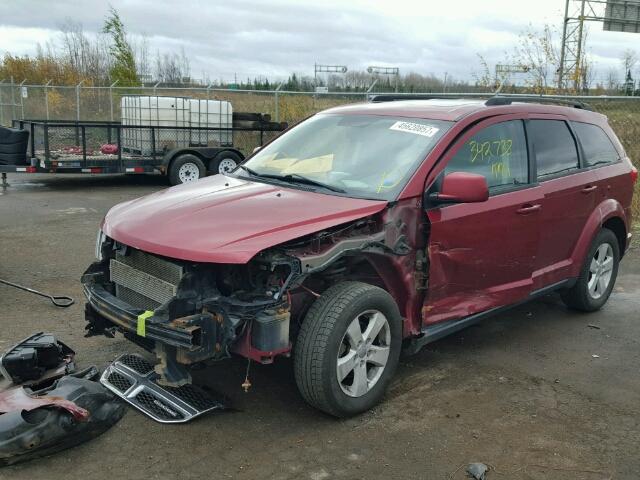 3D4PG5FG9BT535199 - 2011 DODGE JOURNEY SX RED photo 2