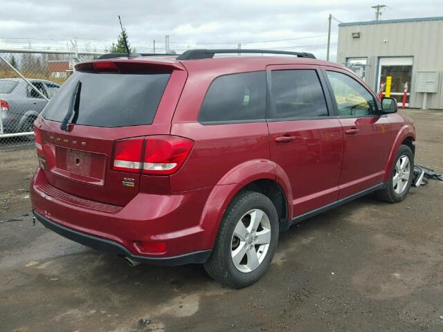 3D4PG5FG9BT535199 - 2011 DODGE JOURNEY SX RED photo 4