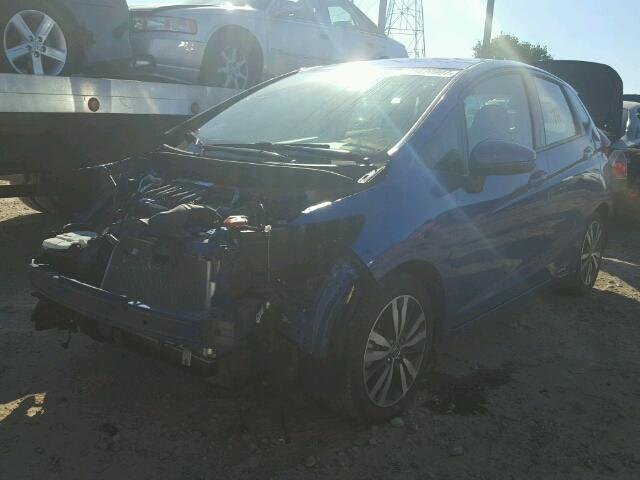 3HGGK5H83FM730220 - 2015 HONDA FIT EX BLUE photo 2