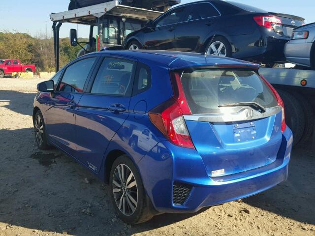 3HGGK5H83FM730220 - 2015 HONDA FIT EX BLUE photo 3