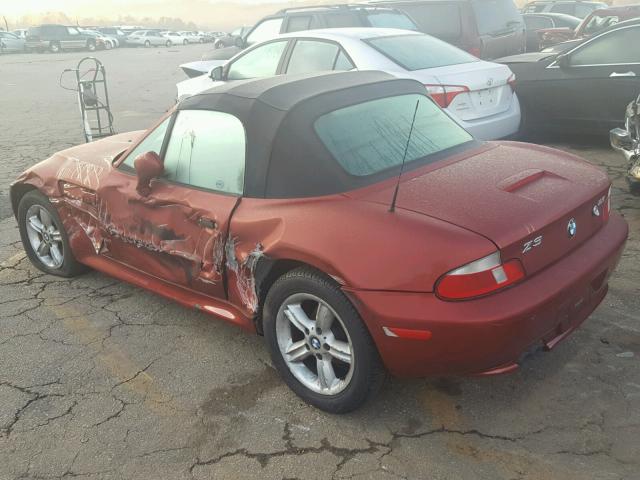 WBACH9346YLF89221 - 2000 BMW Z3 2.3 RED photo 3