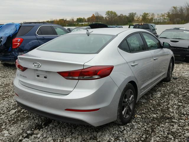 KMHD84LF9HU248085 - 2017 HYUNDAI ELANTRA SE SILVER photo 4