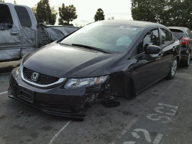 19XFB2F59FE288636 - 2015 HONDA CIVIC LX BLACK photo 2