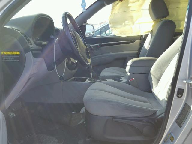 5NMSH13E98H195168 - 2008 HYUNDAI SANTA FE S 银色 照片 5