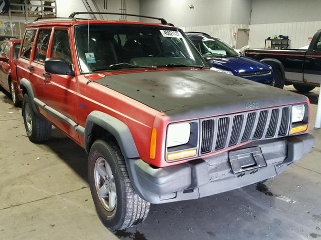 1J4FJ68S9VL510315 - 1997 JEEP CHEROKEE RED photo 1