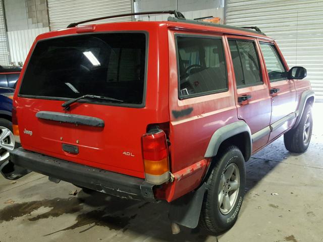 1J4FJ68S9VL510315 - 1997 JEEP CHEROKEE RED photo 4