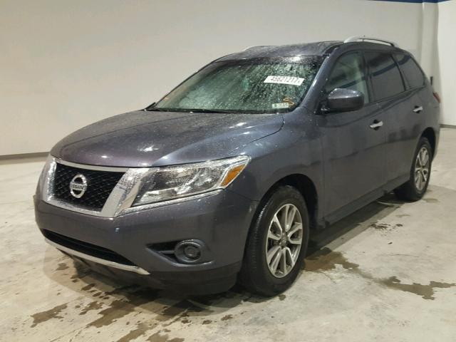 5N1AR2MN1EC618666 - 2014 NISSAN PATHFINDER GRAY photo 2