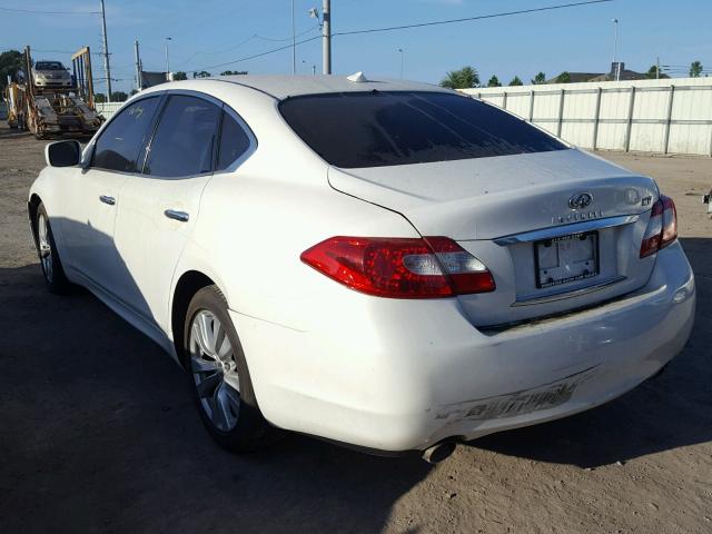 JN1BY1AP1BM321529 - 2011 INFINITI M37 WHITE photo 3