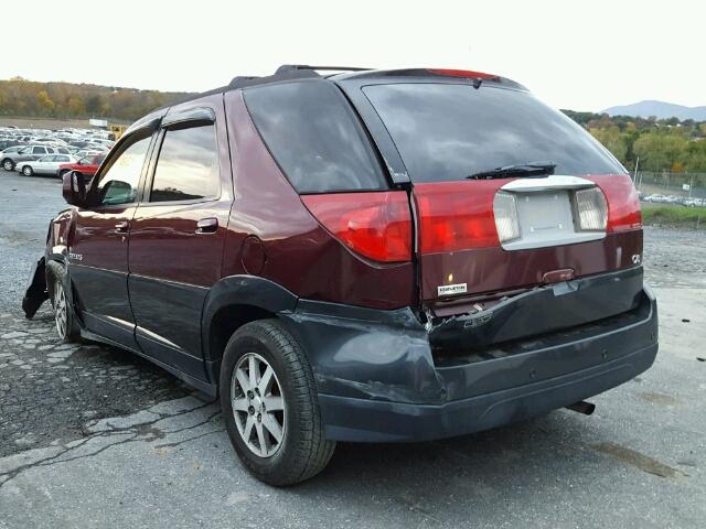3G5DB03E02S511570 - 2002 BUICK RENDEZVOUS MAROON photo 3