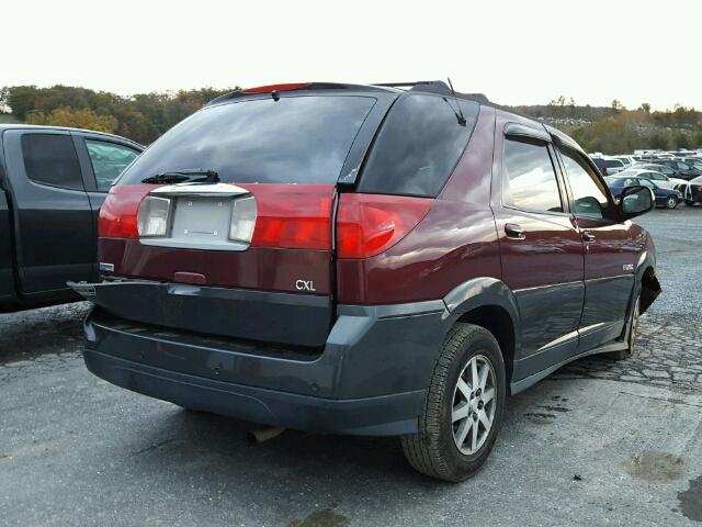 3G5DB03E02S511570 - 2002 BUICK RENDEZVOUS MAROON photo 4