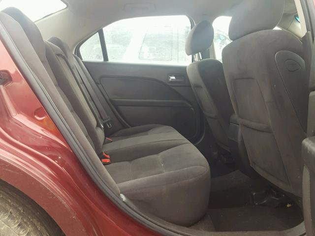 3FAHP07166R225678 - 2006 FORD FUSION SE RED photo 6