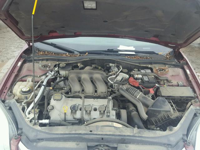 3FAHP07166R225678 - 2006 FORD FUSION SE RED photo 7