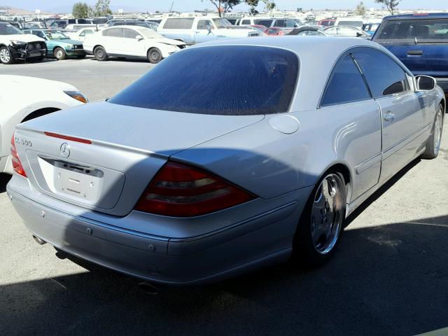 WDBPJ78J52A025201 - 2002 MERCEDES-BENZ CL 600 SILVER photo 4