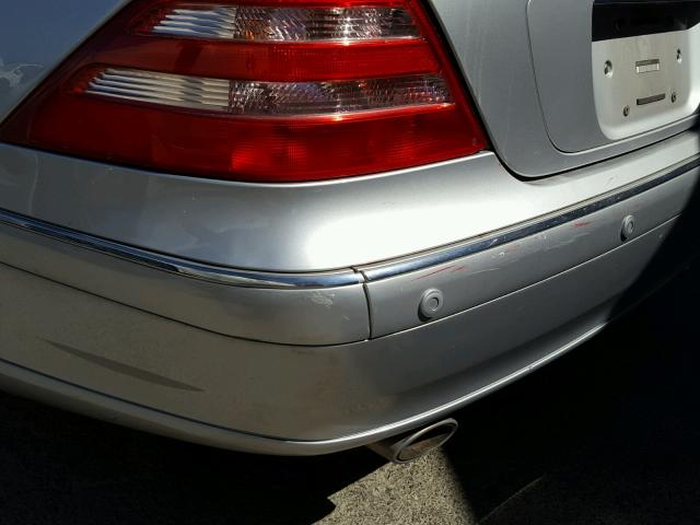 WDBPJ78J52A025201 - 2002 MERCEDES-BENZ CL 600 SILVER photo 9